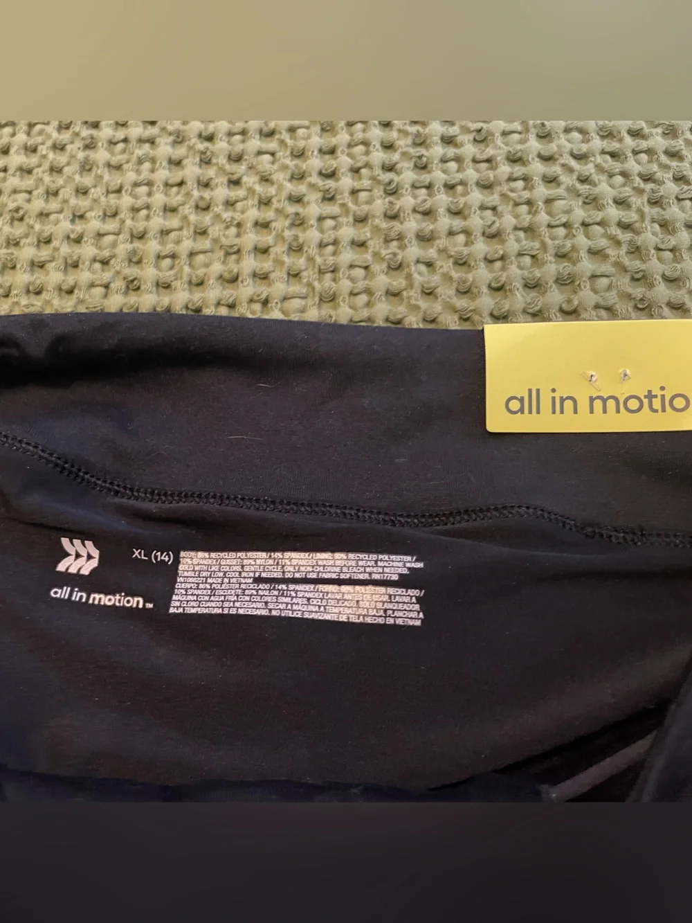 NWT All in Motion Girl's Black Athletic Skort